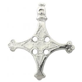 Kors med keltiskt ursprung (försilvrad, ca 54mm)